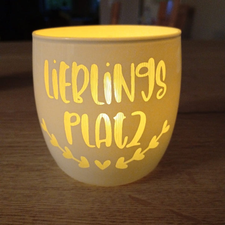 Windlicht "Lieblingsplatz"