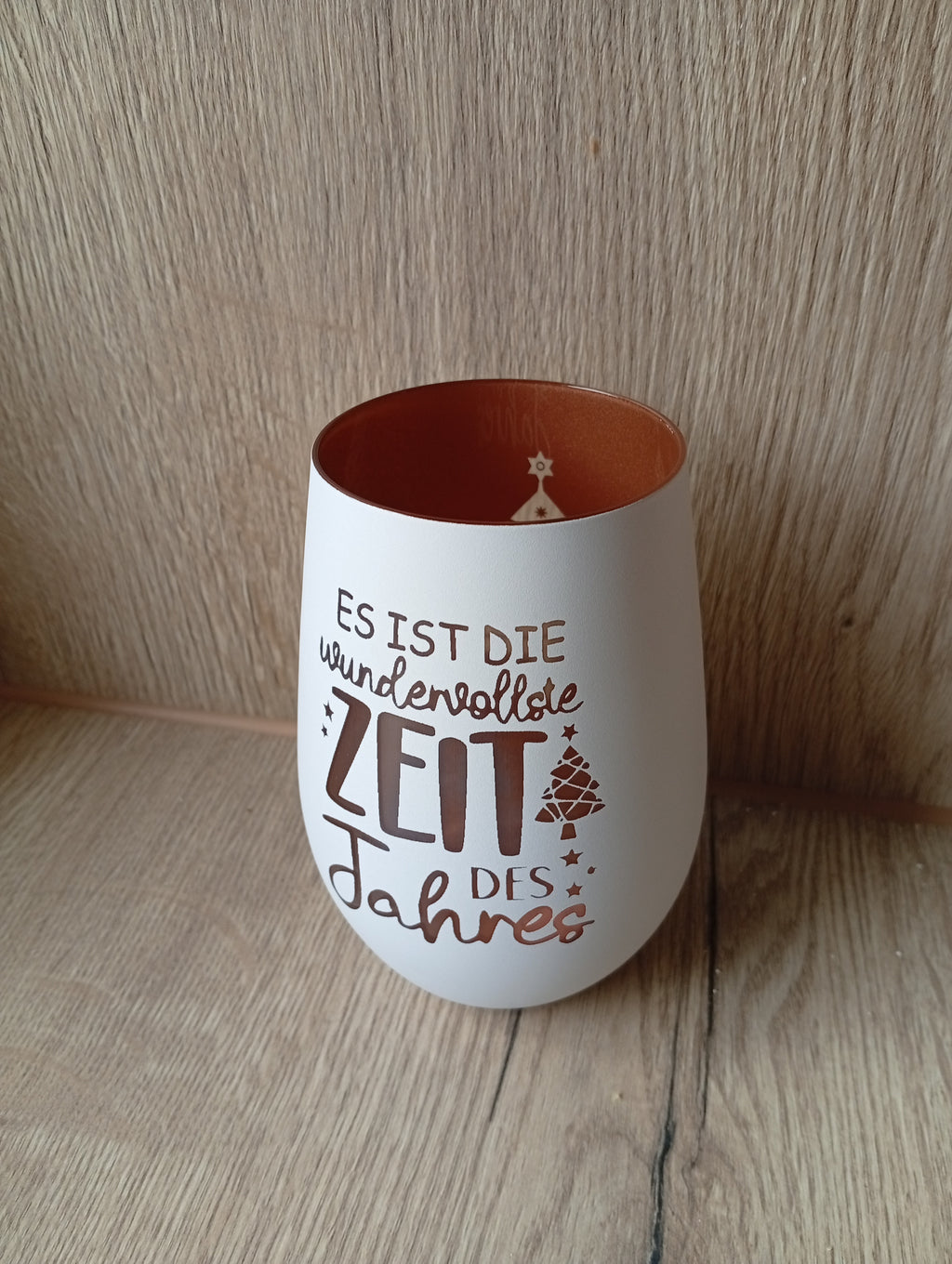 Windlicht "wundervollste Zeit im Jahr"
