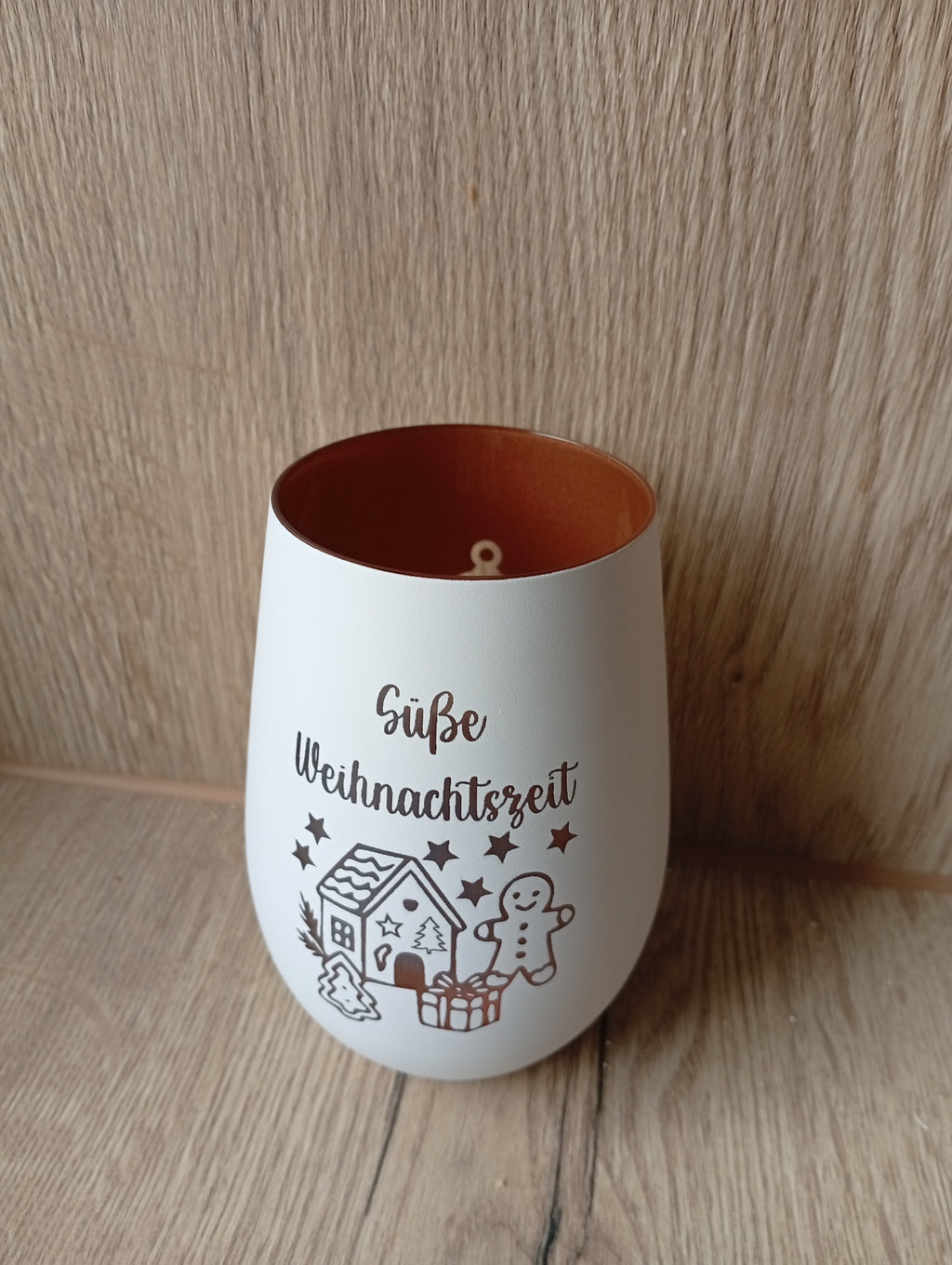 Windlicht Weihnachtsmotiv