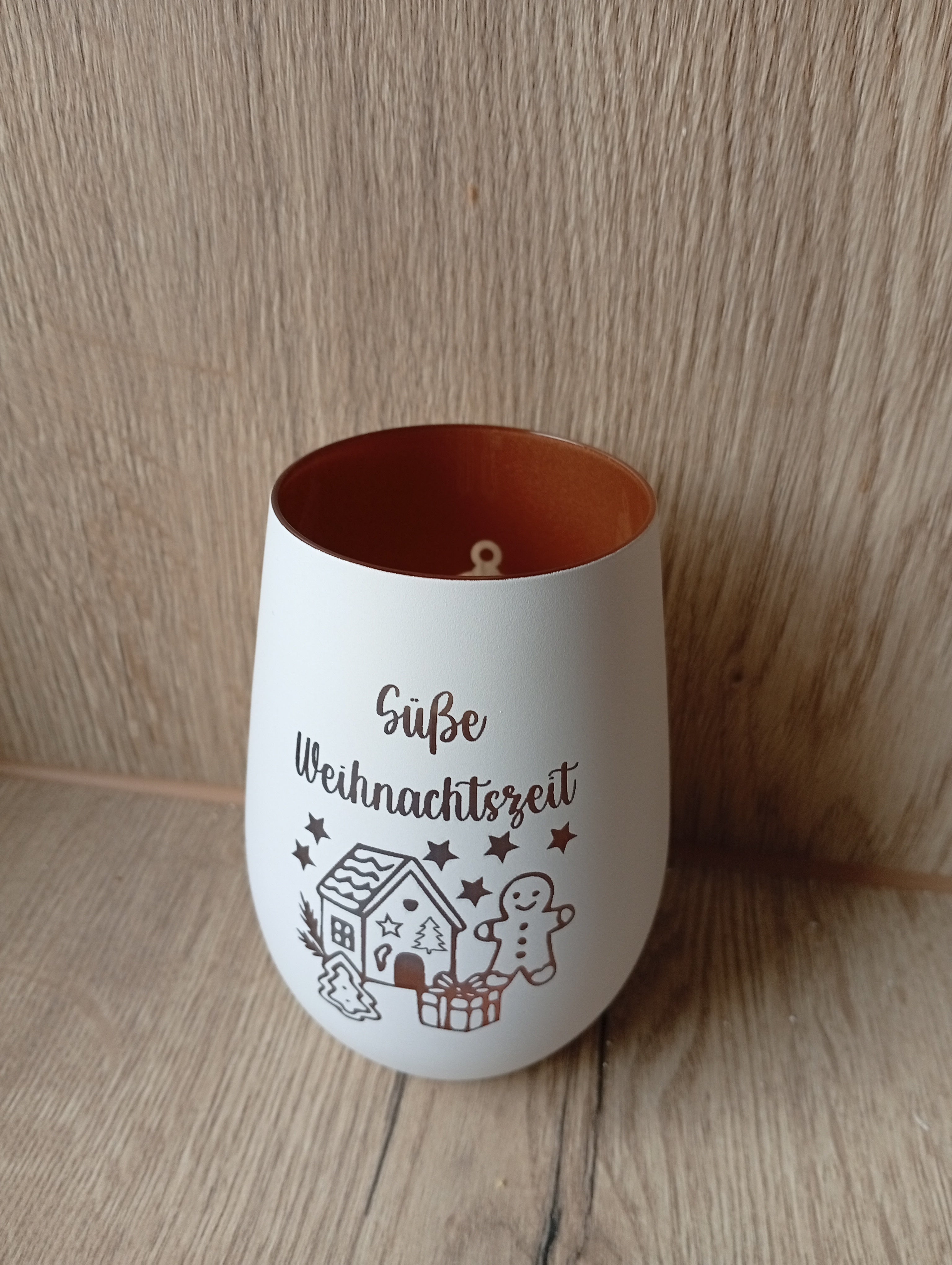 Windlicht Weihnachtsmotiv