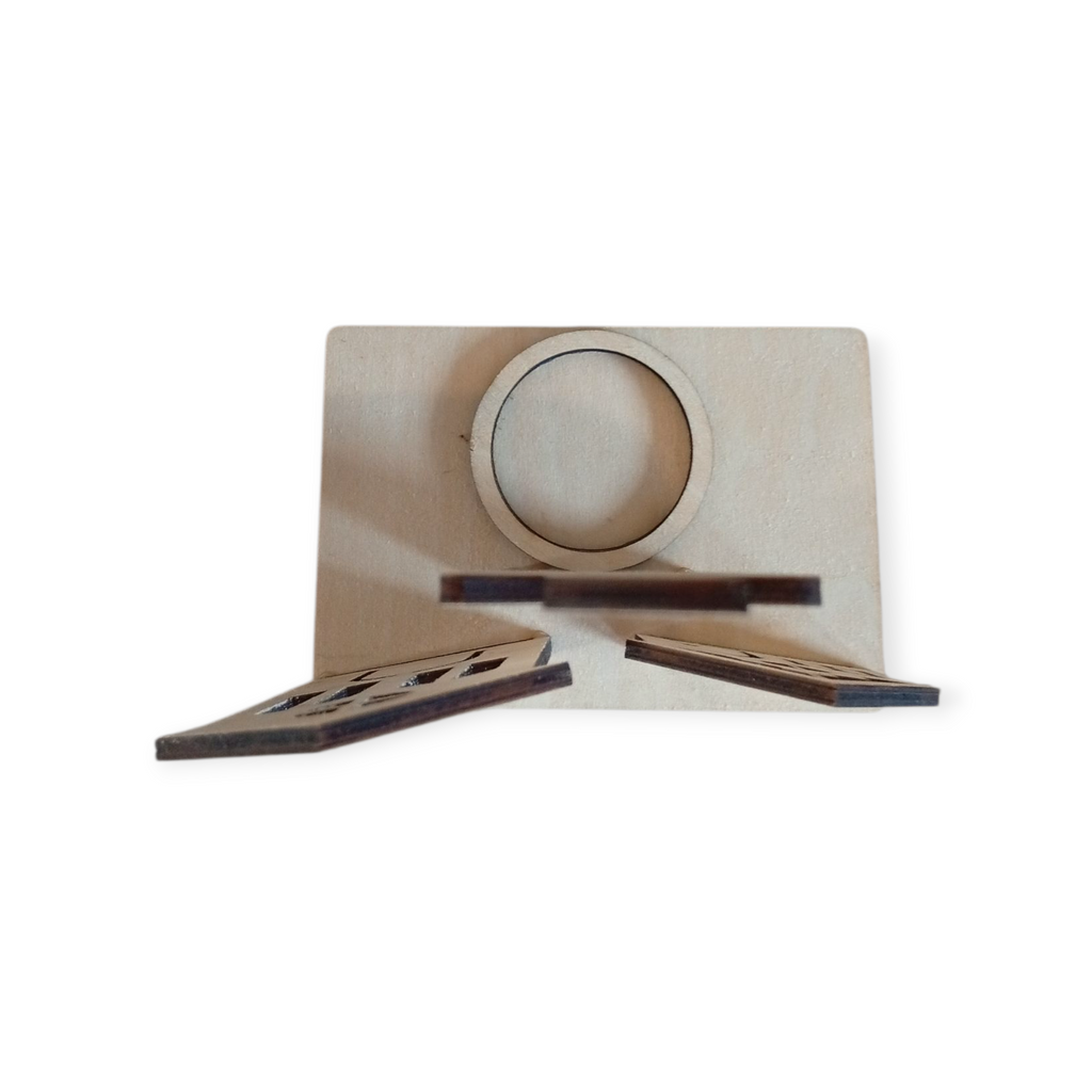 Teelichtstand Häuser, Kerze digitale Datei SVG, AI, LBRN2, DXF