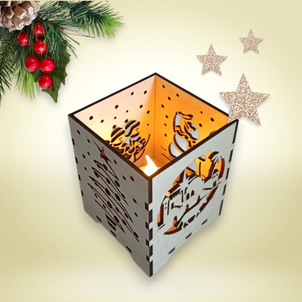 Tischlaterne mit Deckel