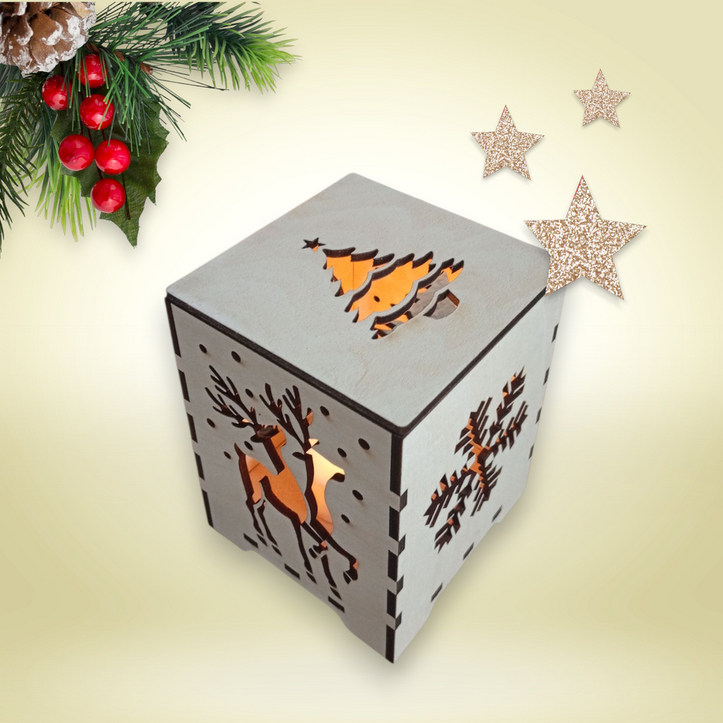 Tischlaterne mit Deckel