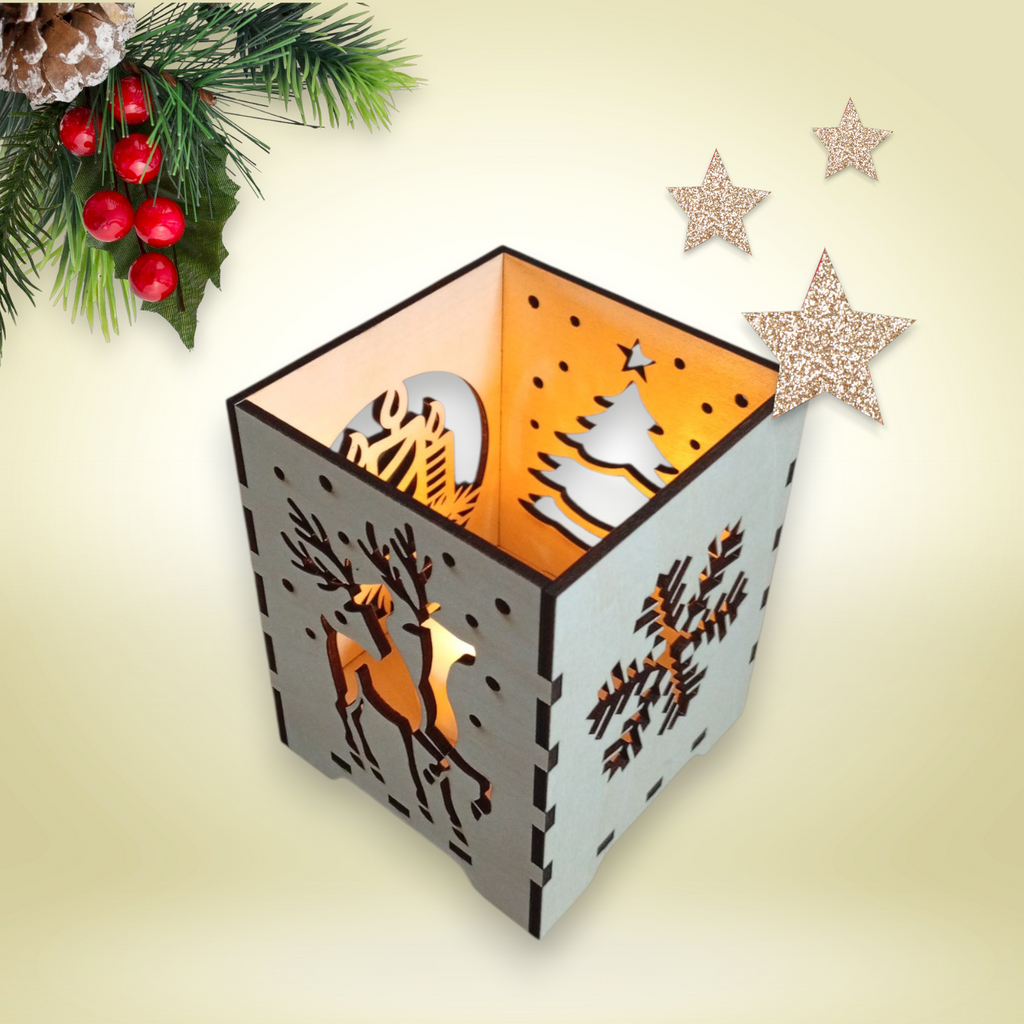 Tischlaterne mit Deckel