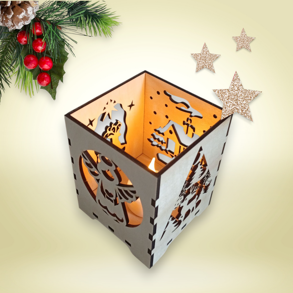 Tischlaterne mit Deckel