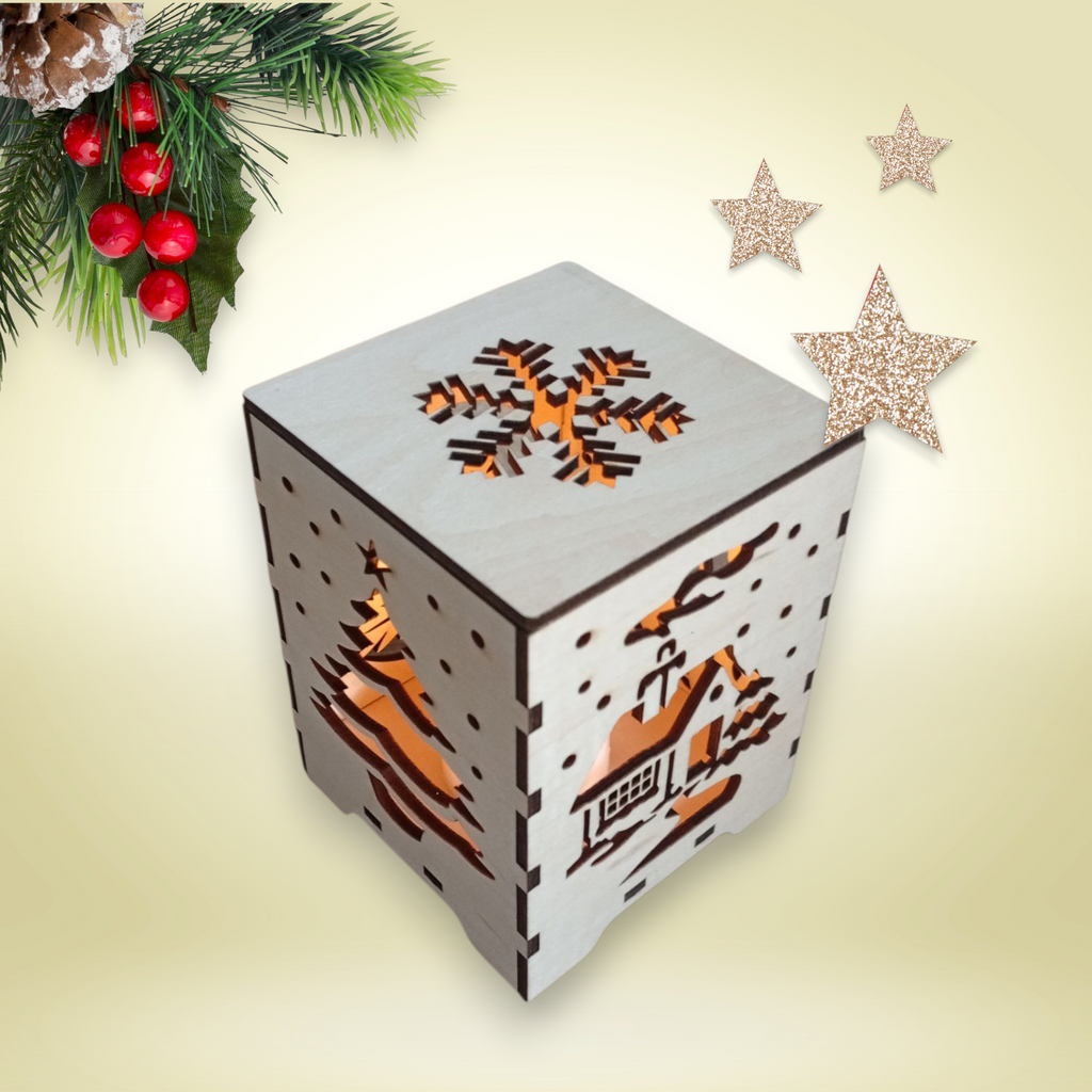 Tischlaterne mit Deckel