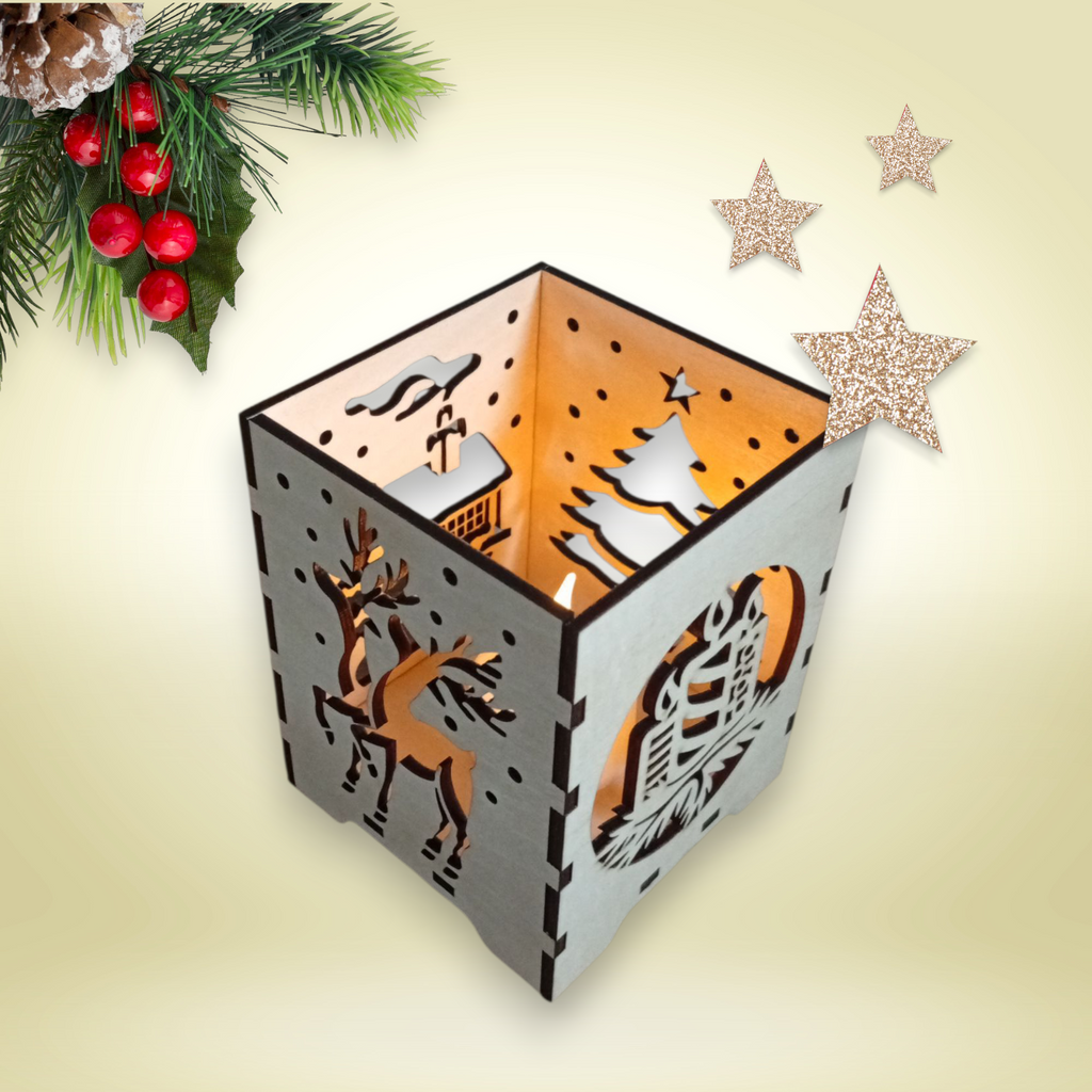 Tischlaterne mit Deckel