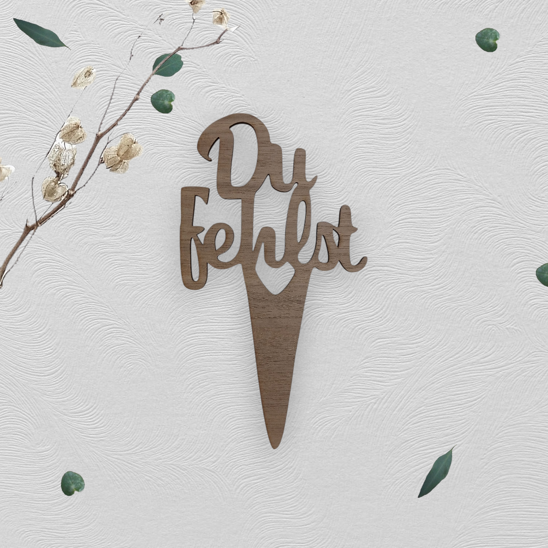 Gedenkstecker "Du fehlst"