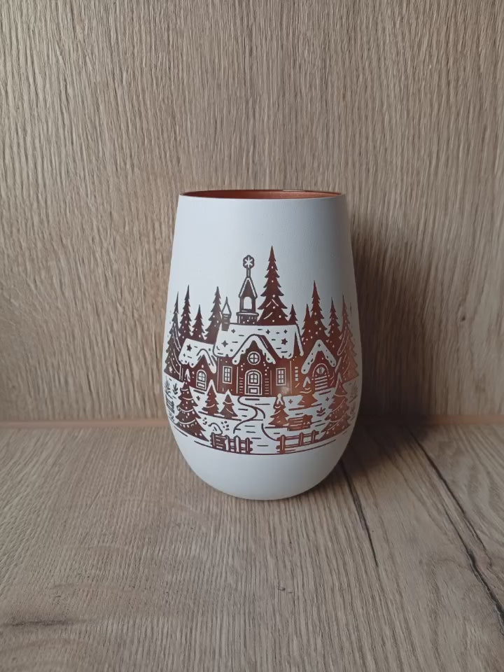 Windlicht "Winterlandschaft"