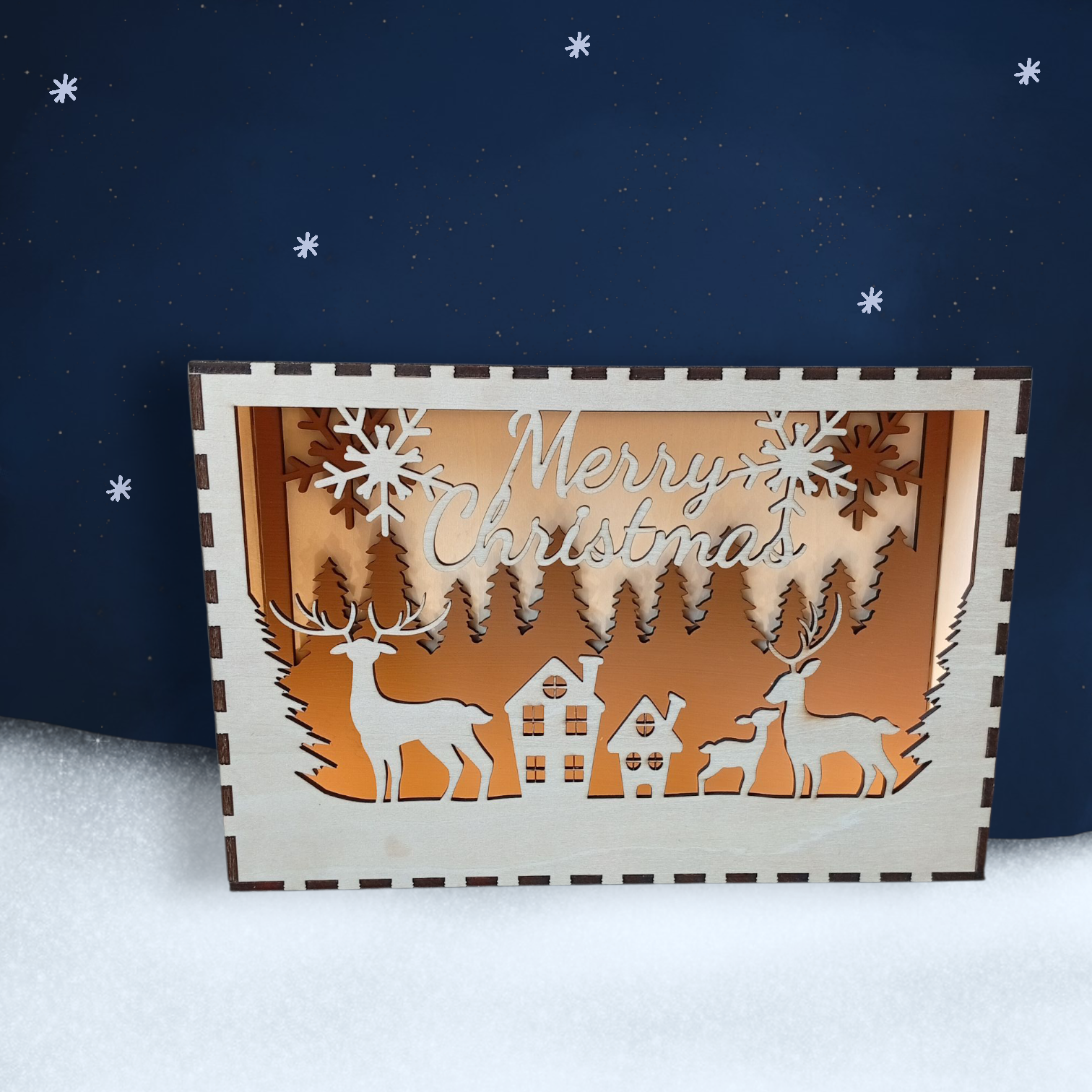 Winterliche Lichterbox