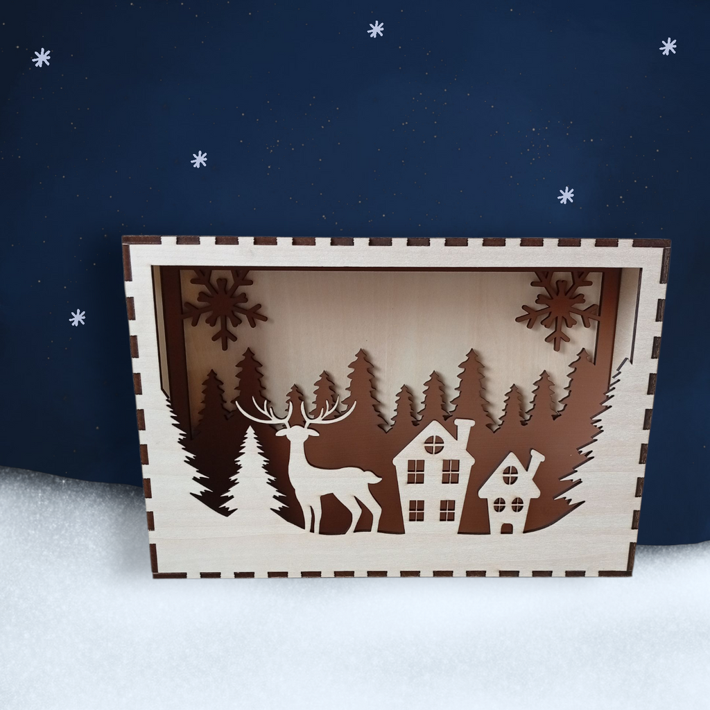 Winterliche Lichterbox